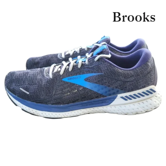 Brooks Adrenaline 21 Athletic Running Tennis Shoe Sneaker Black Gray Blue Men 11 - Picture 3 of 11